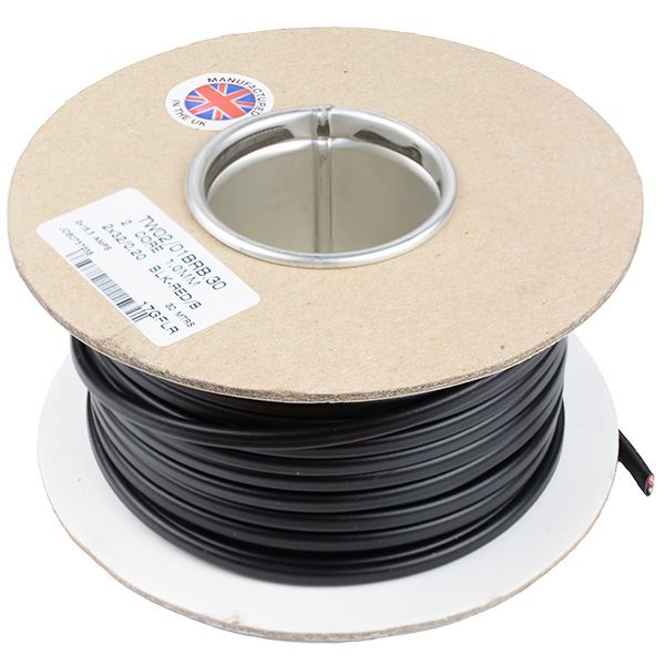 1mm² 2 Core Flat Twin Thin Wall Cable 32 0.2mm 30M