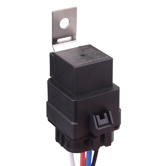 12V SPDT Mini Automotive Skirted Relay Metal Bracket 40A MAH3-S-112-C-5