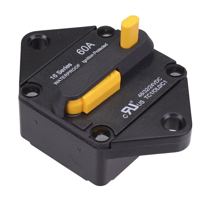 125A Panel Mount Switchable Manual Reset On-Off Circuit Breaker IP66