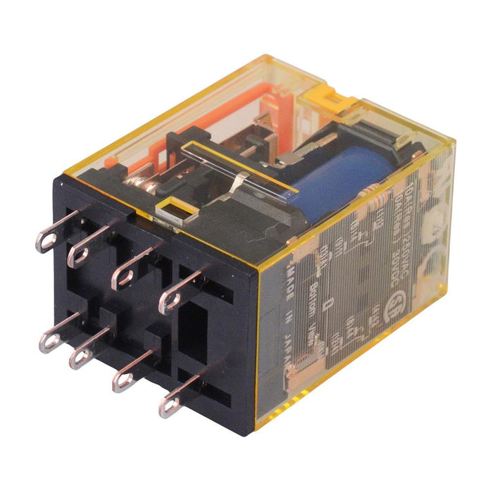 RU2S-A110 110-120VAC Plug In Power Relay Lever 10A DPDT IDEC