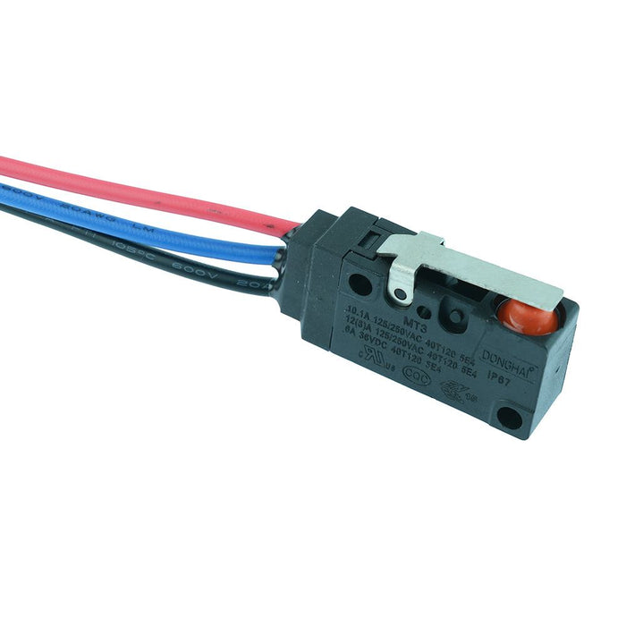 19mm Lever Waterproof Prewired Microswitch SPDT 10A IP67