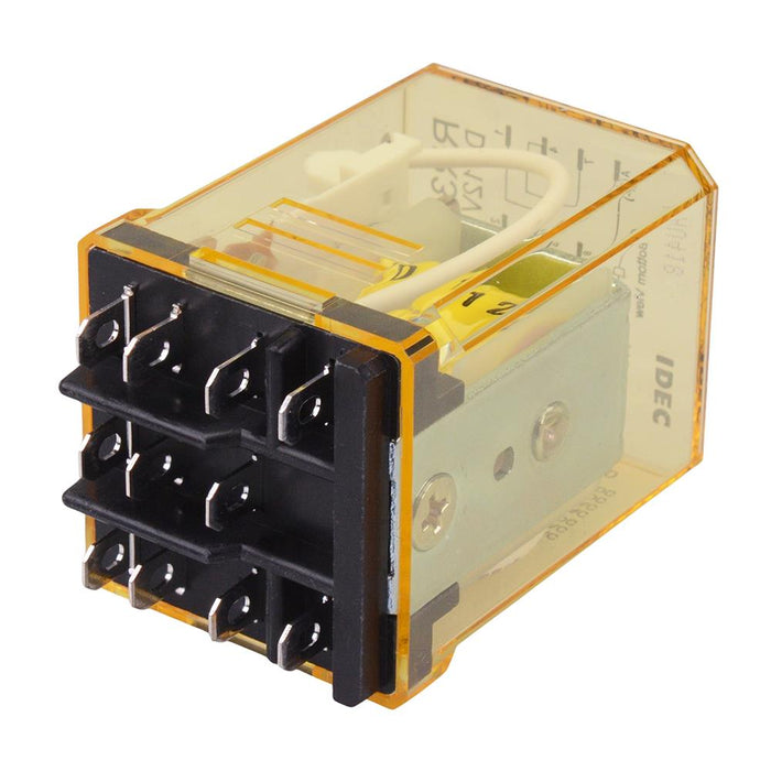 RR3B-UDC12V 12VDC Plug In Power Industrial Relay 10A 3PDT IDEC