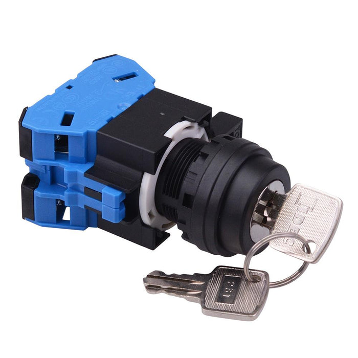 HW1K-2AF20 22mm 2 Position Maintained Key Switch 2NO IDEC