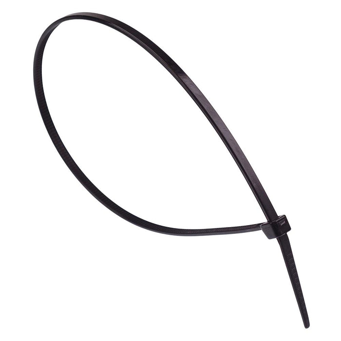 3.6mm x 300mm Black Cable Tie - Pack of 100