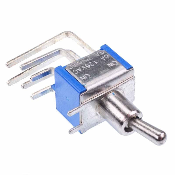 On-On Miniature Vertical PCB Toggle Switch DPDT — Switch Electronics ...