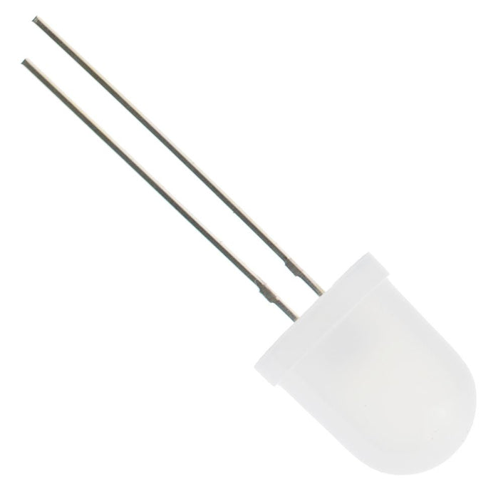 White 10mm LED Diffused 5000mcd 40°