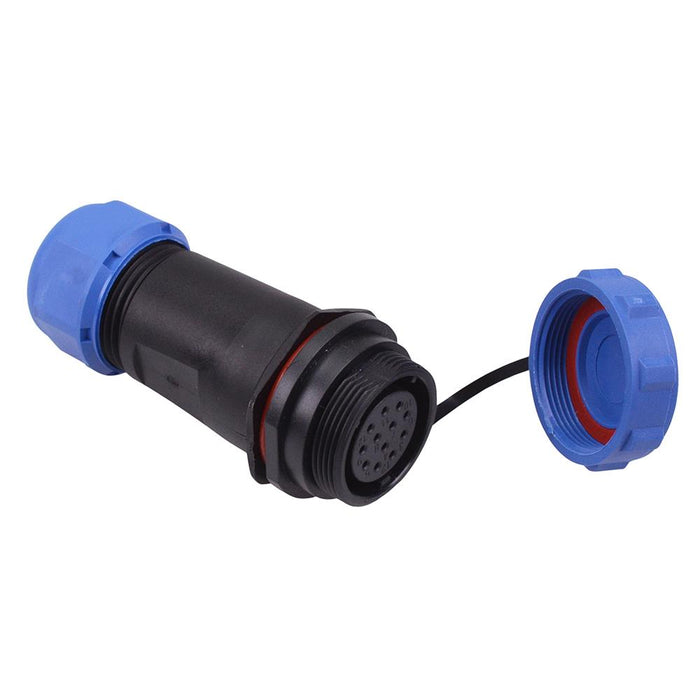 12 Pin Waterproof W21 Female Socket Cable Connector IP68