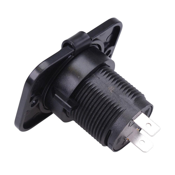 Cigarette Lighter Socket with Cover & LED 20A 12V A13-142AP-BB3