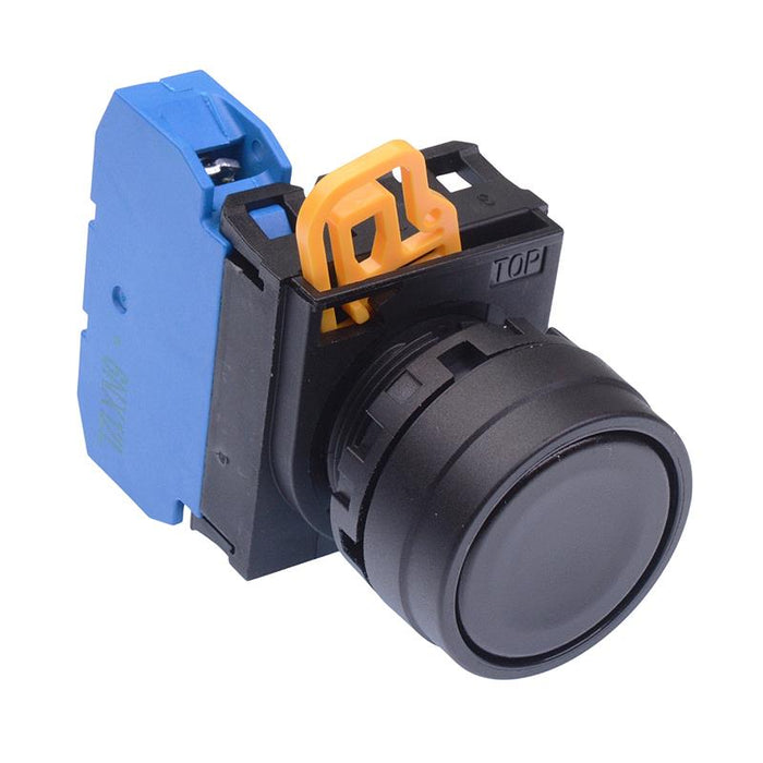 YW1B-A1E10B Black 22mm Maintained Push Button Switch NO IP65 IDEC