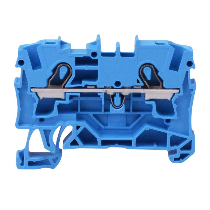 2004-1204 WAGO Blue 2-Way DIN Rail Mount Terminal Block 6mm² 32A