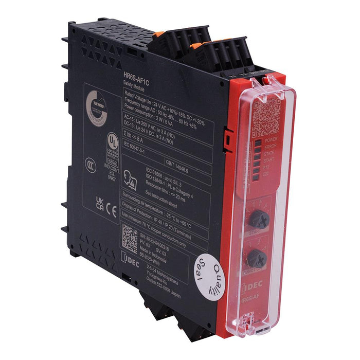 HR6S-AF1C Safety Relay Module DIN Rail 3NO 24VAC/DC IDEC