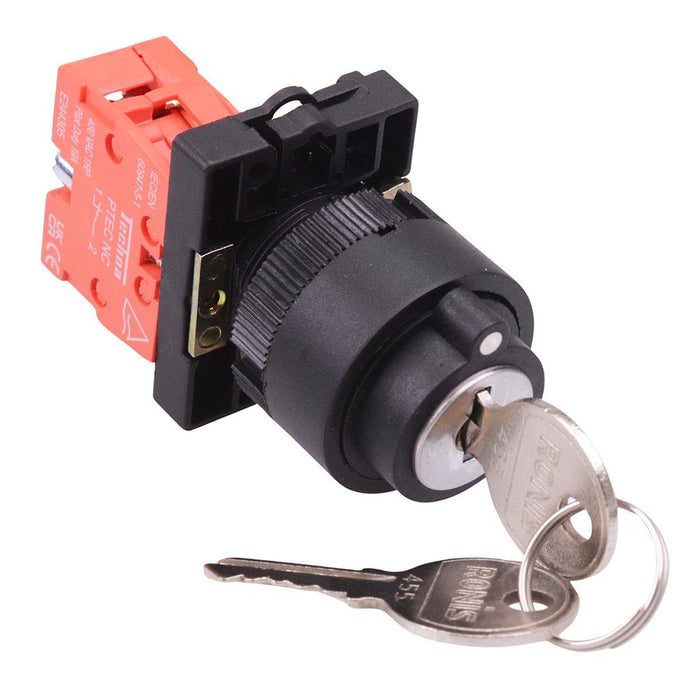 Techna PtecK2CRL 2 Position Plastic Key Switch 10A 1NC