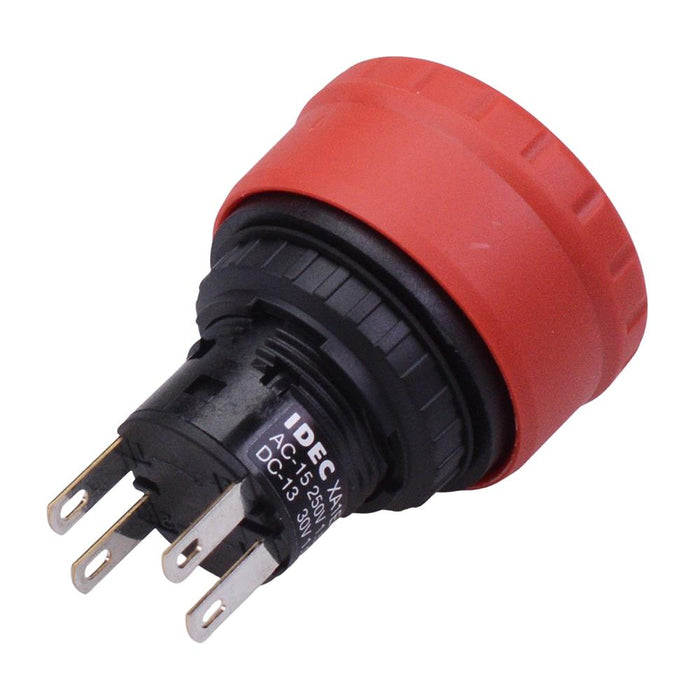 XA1E-BV3U02KT-R Unibody 16mm Emergency Stop Switch 2NC IP40 IDEC