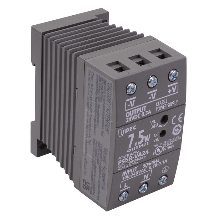 PS5R-VA24 24VDC 0.3A 7.5W DIN Rail Power Supply IDEC