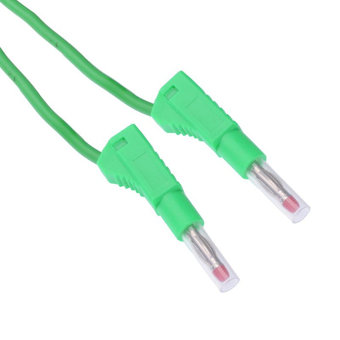 Green 4mm Stackable Test Lead Plug 100cm