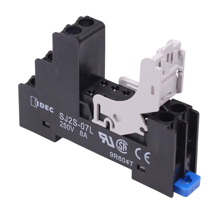 SJ2S-07L Screw Terminals DIN Mount Relay Socket for 2 Pole RJ2S Relays IDEC