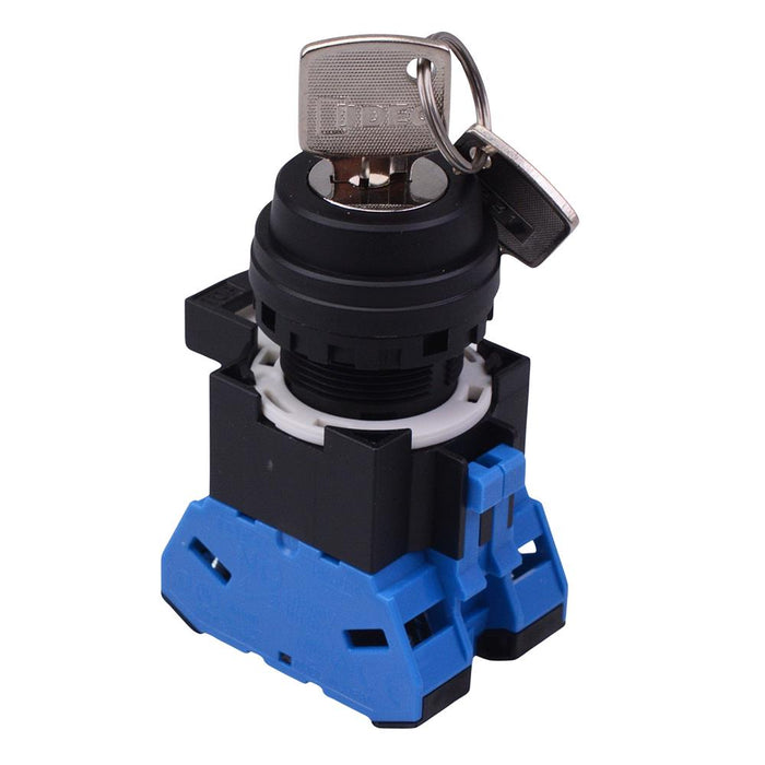 HW1K-2AF20 22mm 2 Position Maintained Key Switch 2NO IDEC