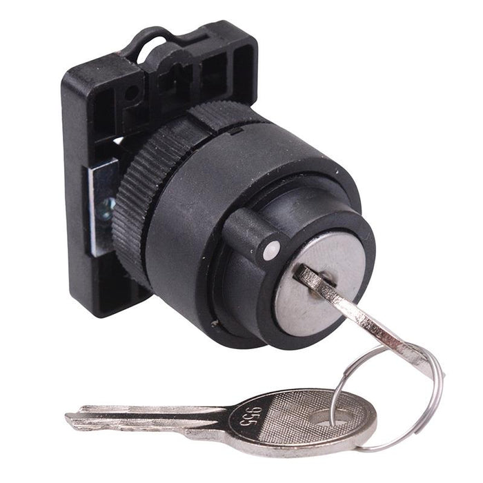 Techna PtecK2CRL 2 Position Plastic Key Switch — Switch Electronics ...