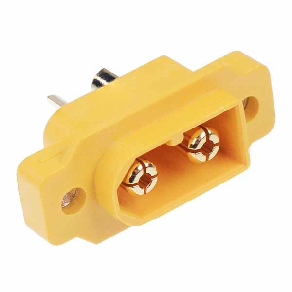 Male XT60E Panel Mount Gold Plated Connector 20A Amass