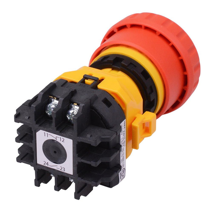XW1E-BV411M-RH-EMO 22mm Emergency Stop Switch 40mm Mushroom 1NO-1NC IDEC