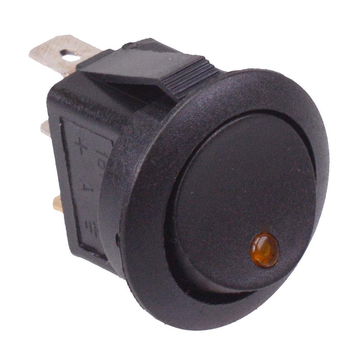 Round Led Switch Yellow LED Round Rocker Switch 12V SPST — Switch Electronics | Your One ...