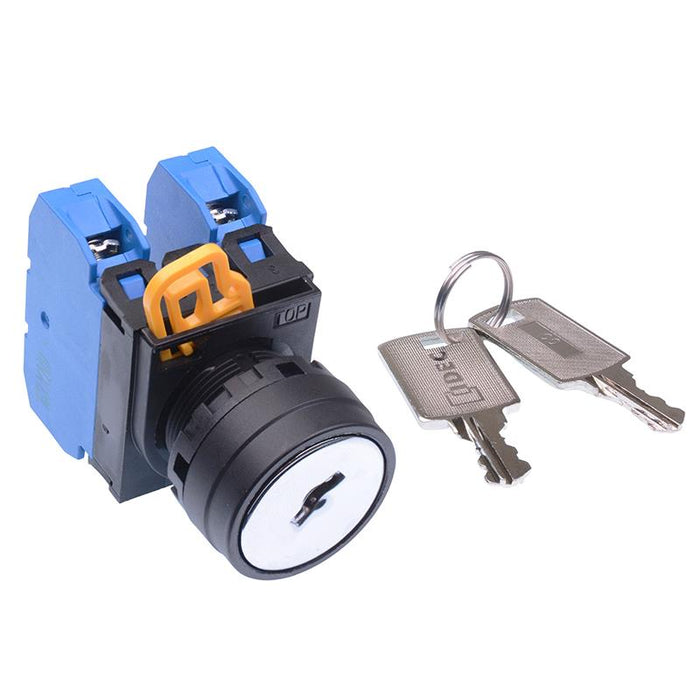 YW1K-3AE20 22mm 3 Position Maintained Key Switch 2NO IP65 IDEC