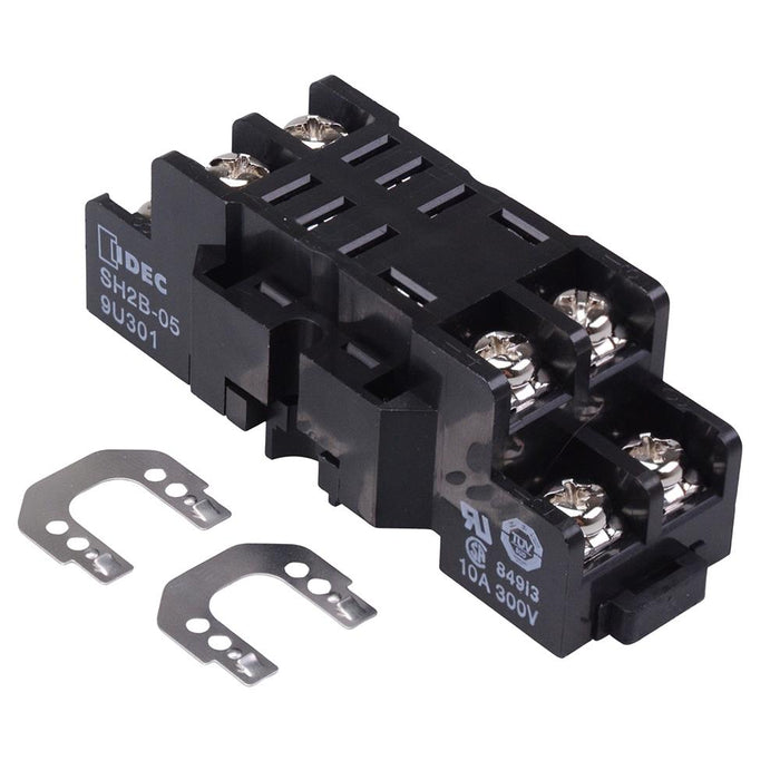 SH2B-05 DIN Rail Relay Socket for Double Pole RH2B Relays IDEC