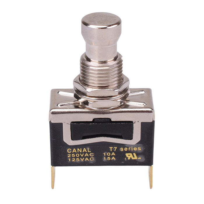 On-Off Latching 12mm Heavy Duty Push Button Switch SPST 15A — Switch ...