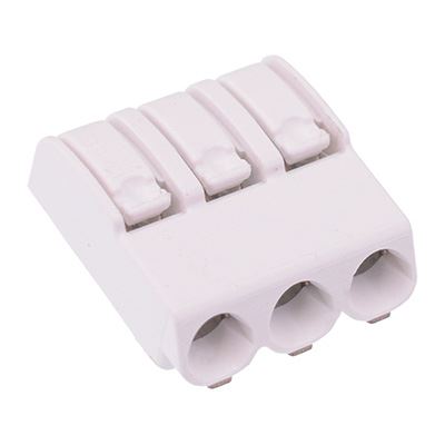 3-Way Female PCB Clamp Terminal Block 9A Wago 2060-453/998-404