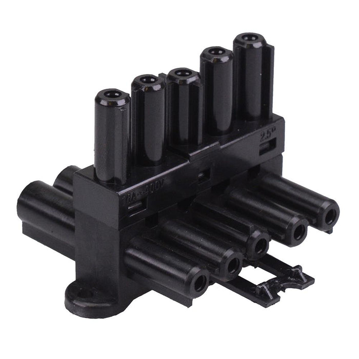 5 Pole T Lighting Connector Distribution Block Splitter 16A 600V