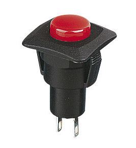 Red On-(Off) Momentary Low Profile Push Button Switch SPST R13-510B