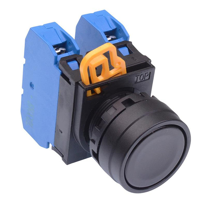YW1B-A1E20B Black 22mm Maintained Push Button Switch 2NO IP65 IDEC