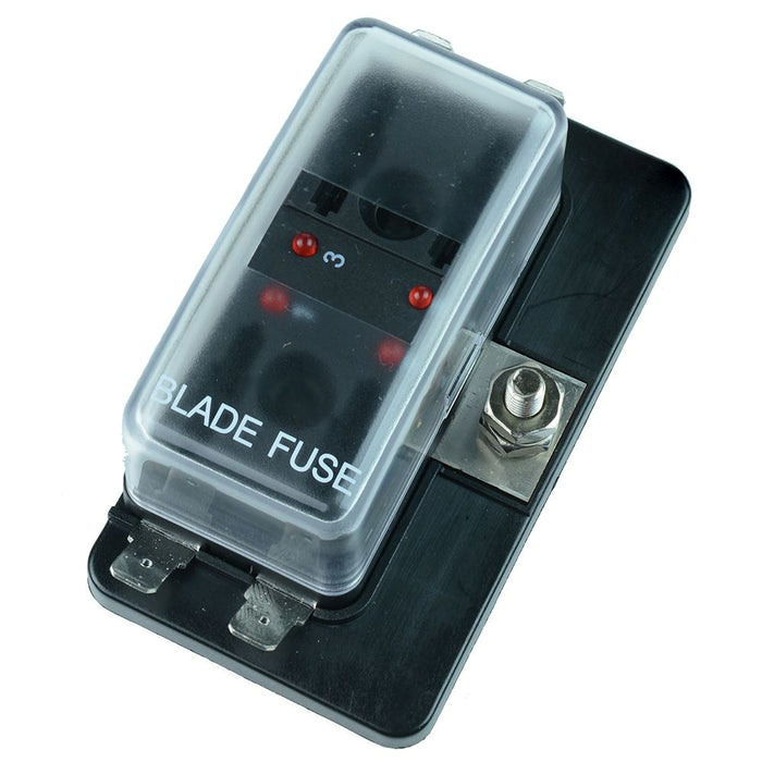 Standard Blade 4 Fuse Holder with LED Status Indicator 100A SCI R3-76-01-3L104