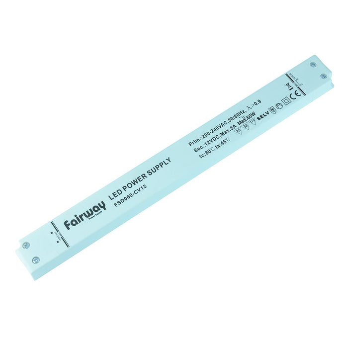 Slim 60W 12V 5A Constant Voltage LED Driver Power Supply