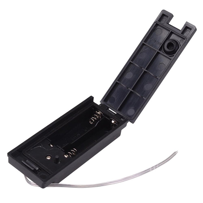 AA x 2 Switched Black Battery Holder with Switch