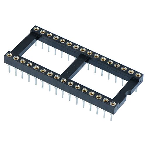 32 Pin DIP/DIL Turned Pin IC Socket Connector 0.6" Pitch