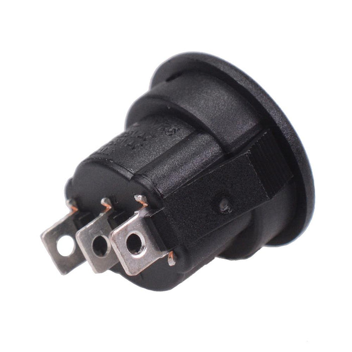 Miniature On-On 15mm Round Rocker Switch SPDT 3A 250VAC