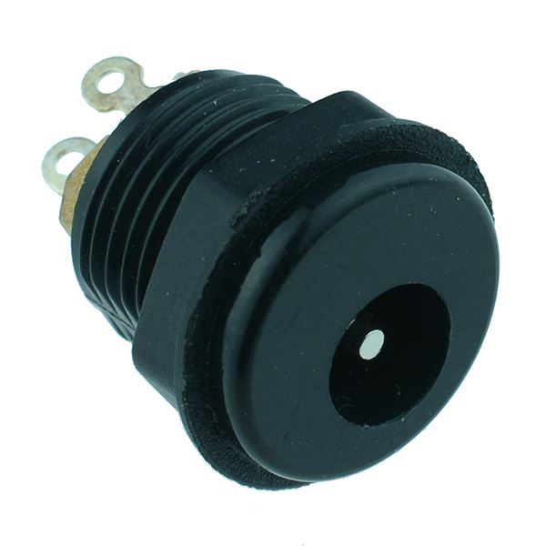 2.1 x 5.5mm Panel Mount DC Socket 0.5A 12V