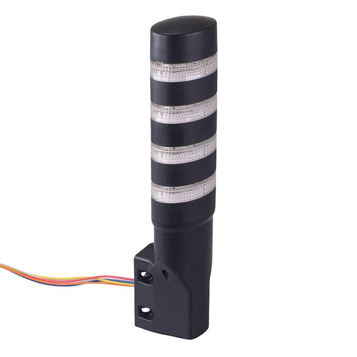 LD6A-4WQB-RYSGC Red/Yellow/Blue/Green Clear Lens Stack Light LED Tower Wall Mount 24VAC/DC IDEC