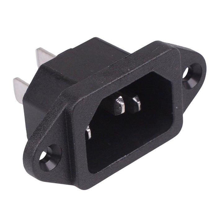 C14 IEC Inlet Socket 6.3mm Terminals 10A