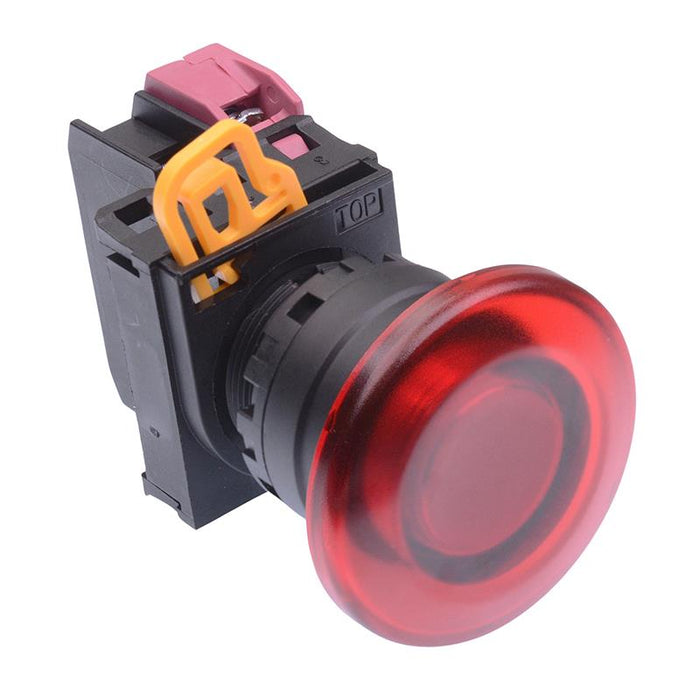 YW1L-M4E01Q4R Red 24V illuminated 22mm Mushroom Momentary Push Button Switch NC IP65 IDEC