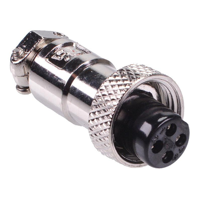 4 Way M12 Female Circular Plug Connector