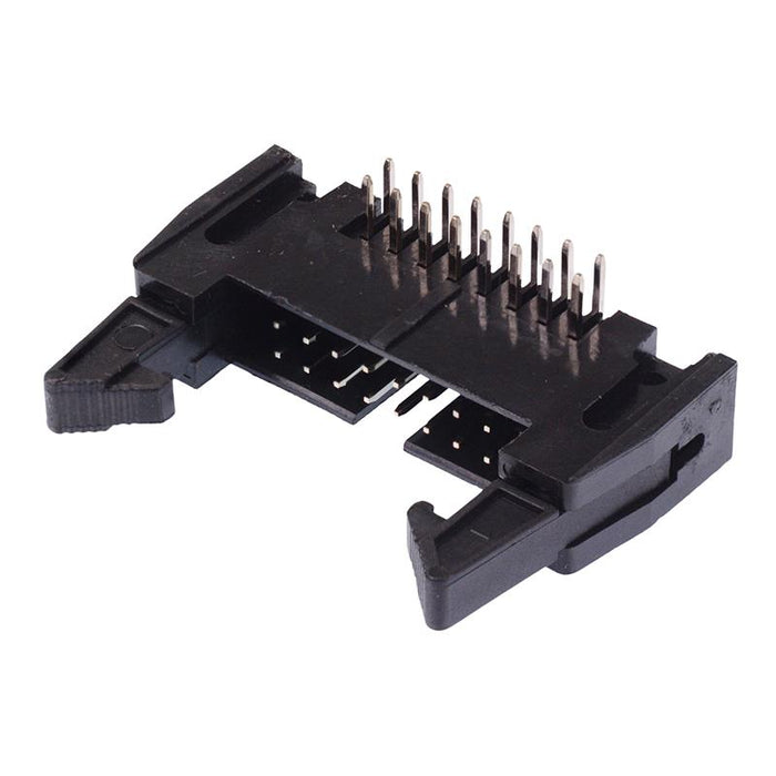 16-Way Right Angle IDC Latched PCB Plug 2.54mm Pitch