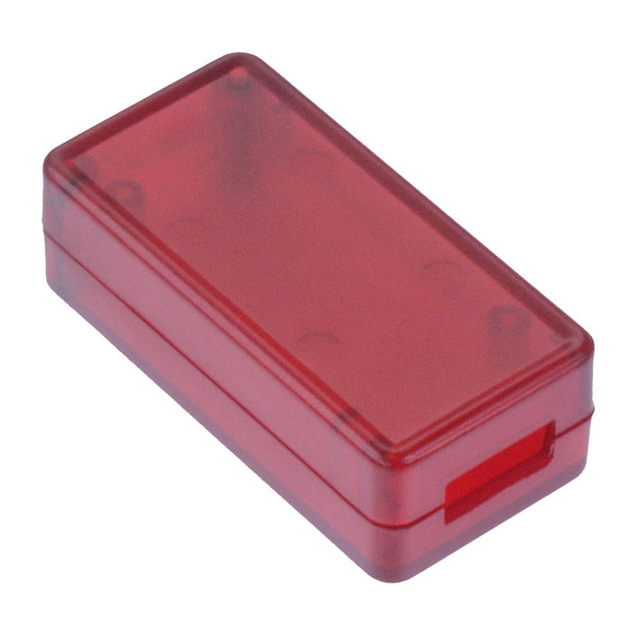 1551USB2TRD Hammond Transparent Red Plastic USB Enclosure 50 x 25 x 15.5mm
