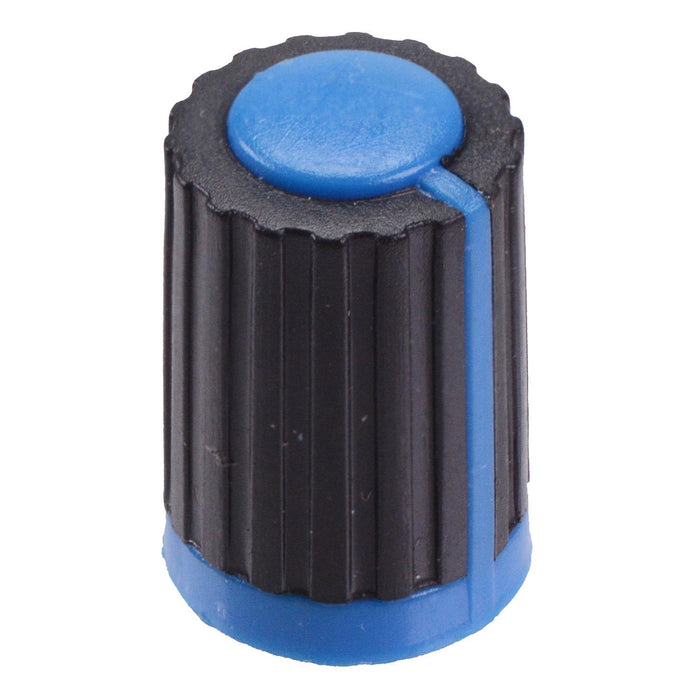 Blue Push Fit 6mm Pointer Control Knob