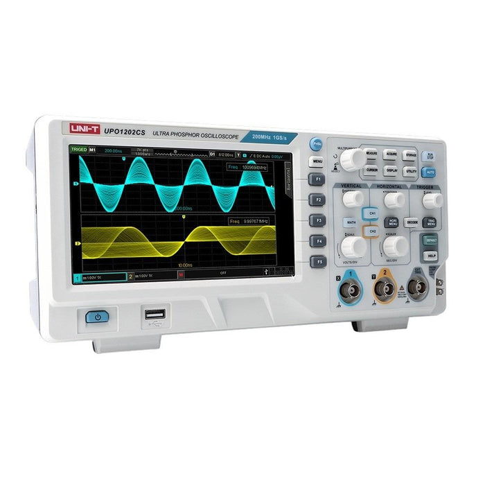 UPO1202CS Digital Storage 2 Channel Analog Oscilloscope 200MHz Uni-T