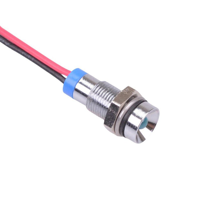Q6R7CXXB12E Blue Recessed 6mm 12VDC LED Panel Indicator IP67 APEM