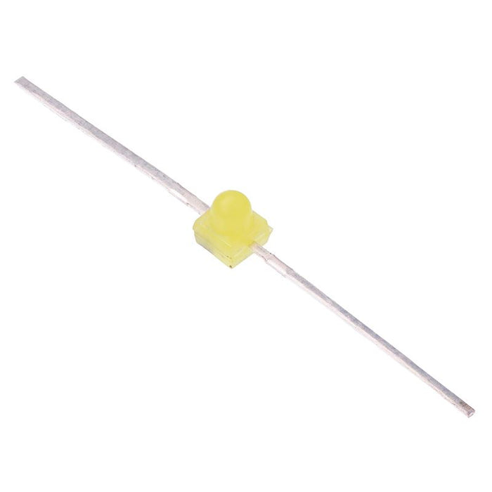 White Subminiature Axial 1.8mm Diffused LED 500mcd 160°