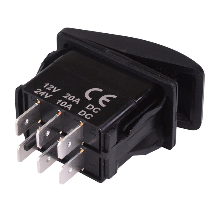 On-(On) Momentary Automotive Rocker Switch DPDT 10A 12-24V IP68