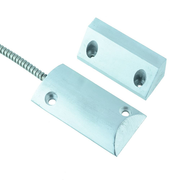 Aluminium Proximity Switch & Magnet Set with Armoured Cable - MCS-141-3AR